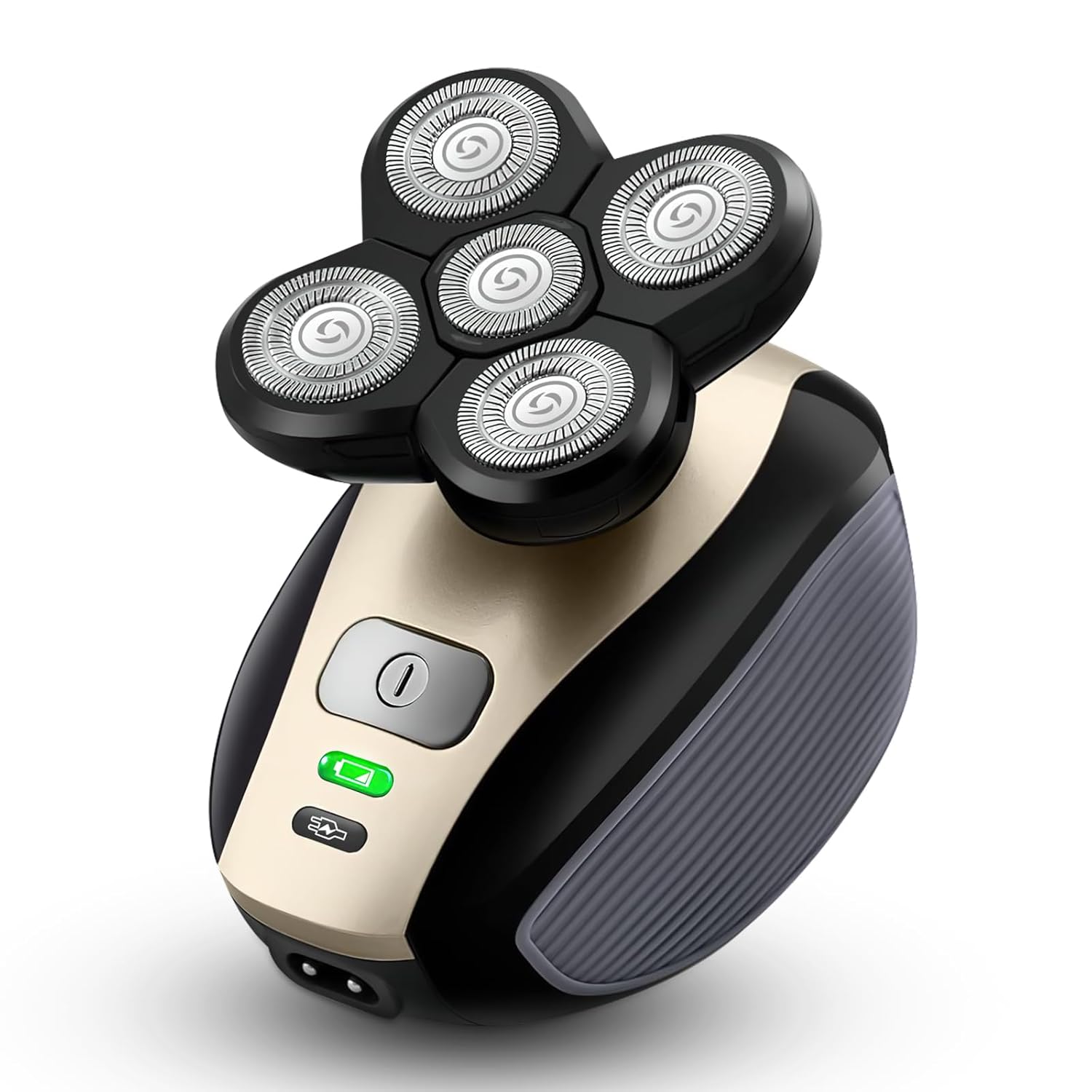 Bald Shavers for Men - Upgrade 5-in-1 Electric Head Shavers for Bald Men, 100% Waterproof Cordless Razor, Wet/Dry Shaving, 5 Dual Track Heads, Mess-Free Hair Capture