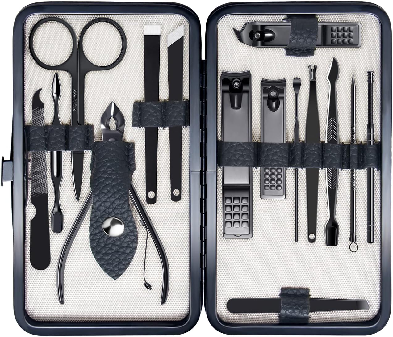 Nail Clippers for Men, Nail Grooming Kit, Manicure Kit Gift for Men, Nail Clippers Set for Women, Fingernail Clippers and Toenail Clippers